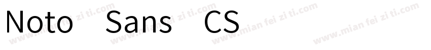 Noto Sans CS字体转换